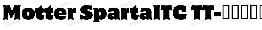 Motter SpartaITC TT字体转换